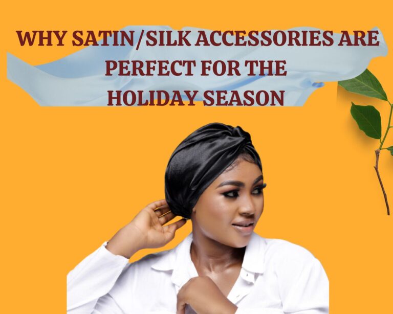 Satin silk accessories for holiday season