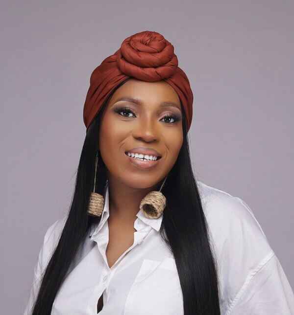 Chestnut Satin Lined Pretied Headwrap