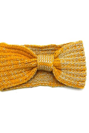 Twine Knit Headband- Yellow