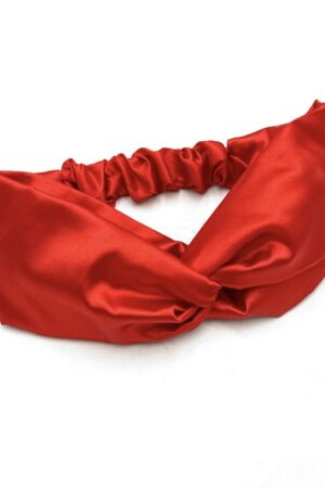 Silk Headband- Red