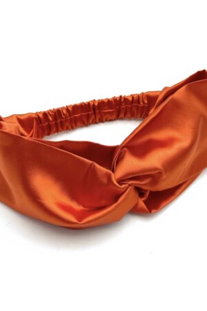 Silk Headband- Orange