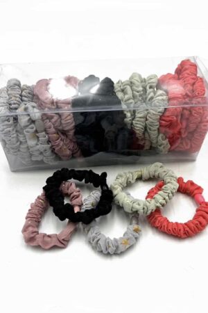 50pcs Skinny Scrunchies