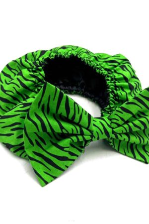 Open Satin Lined Bow Headband – Green