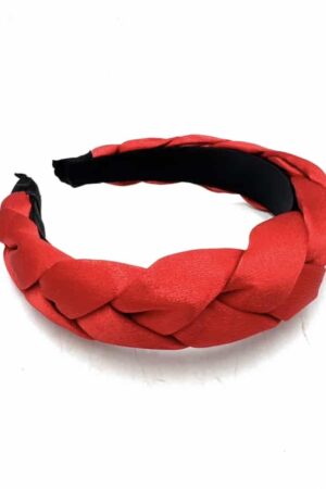 Red Pleat Headband
